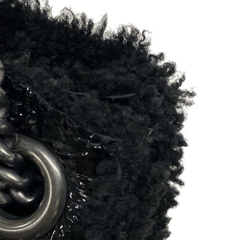 Gucci Tote Bag Soho Interlocking G 308982 Black Chain Shoulder Leather  Mouton