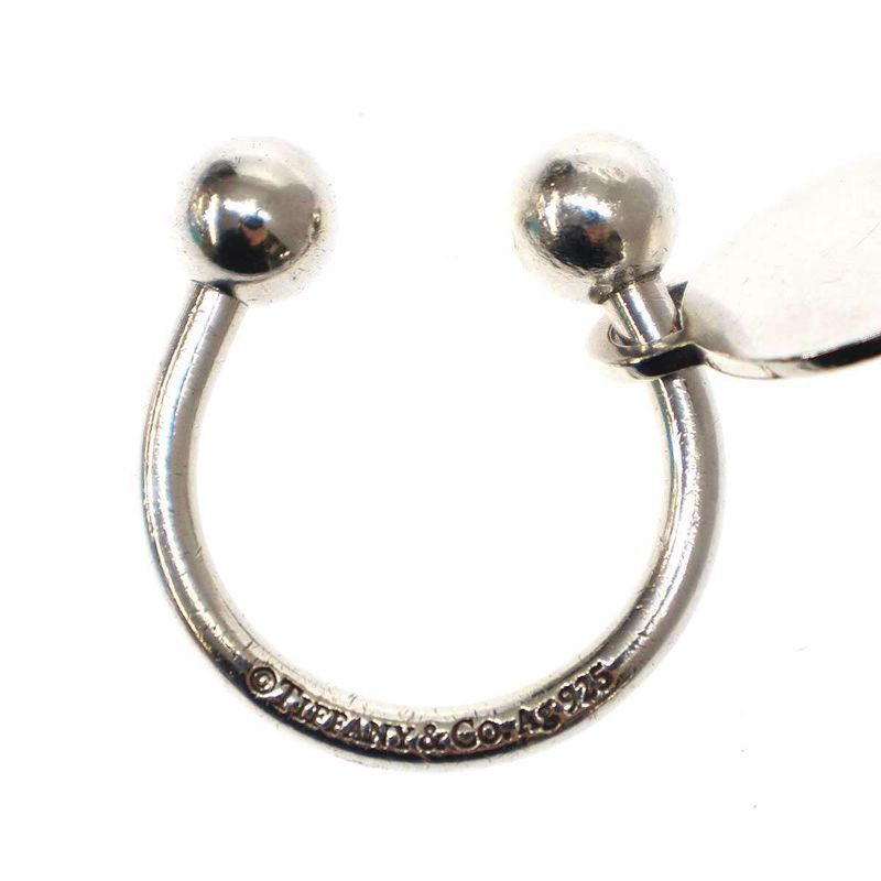 Tiffany & Co Tiffany & Co Round Tag Screwball Key Ring Silver