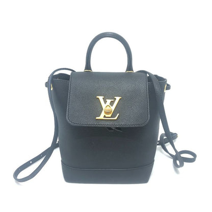 Louis Vuitton Backpack Sac Lock Me M54573 Leather Black