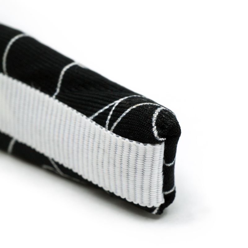 Chanel Headband Camellia 100% Silk Headband White Black Accessories