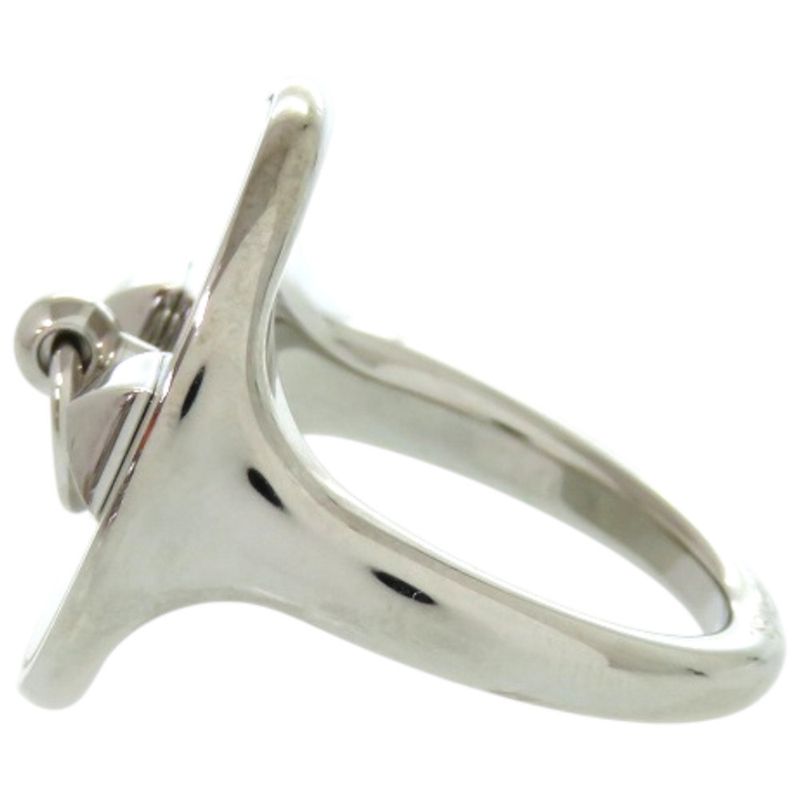 Hermes Collierd Chien Metal Silver Scarf Ring 0076 Hermes
