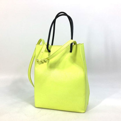 Balenciaga Tote Shopping Tote XS 568817 Leather Yellow