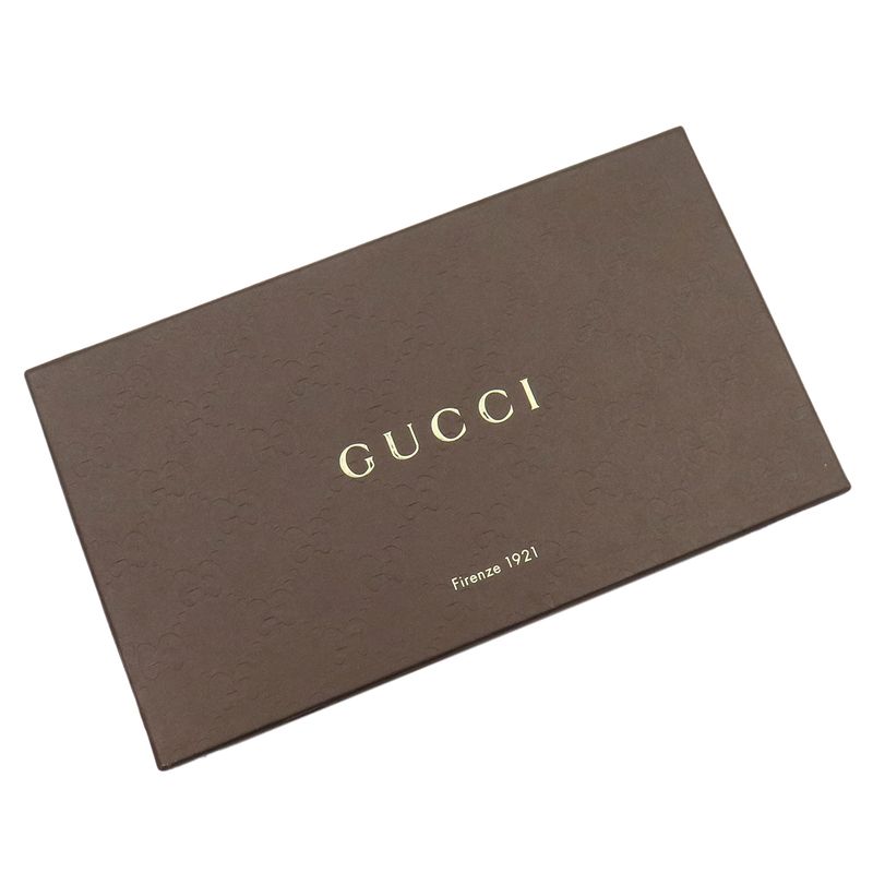 Gucci Long Wallet Soho Interlocking Wallet Leather Black Gold Hardware Black