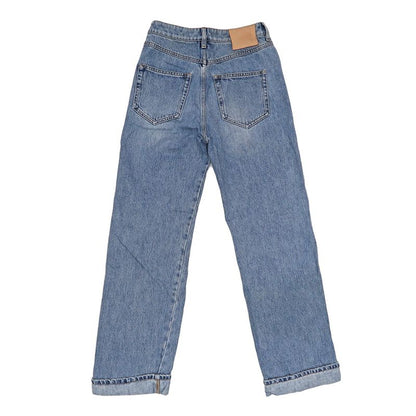 Loewe Denim Pants S359y11xc4 Size 36 Light Blue Series Roll Up Ladies