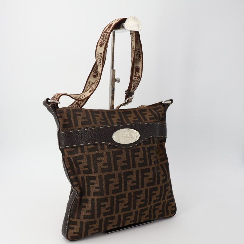 Fendi Zucca Selleria Women's Shoulder Bag