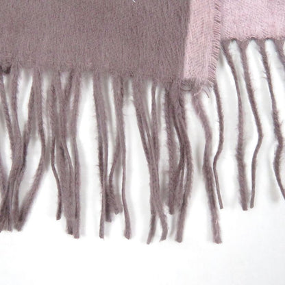 DIOR Homme 93c0015dh001 100% Silk CD Logo Embroidery Fringe Scarf Rose Violet