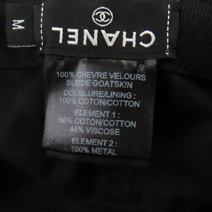 CHANEL 23AW Goatskin Bucket Hat With Coco Mark Hardware Hat Brown M With Box