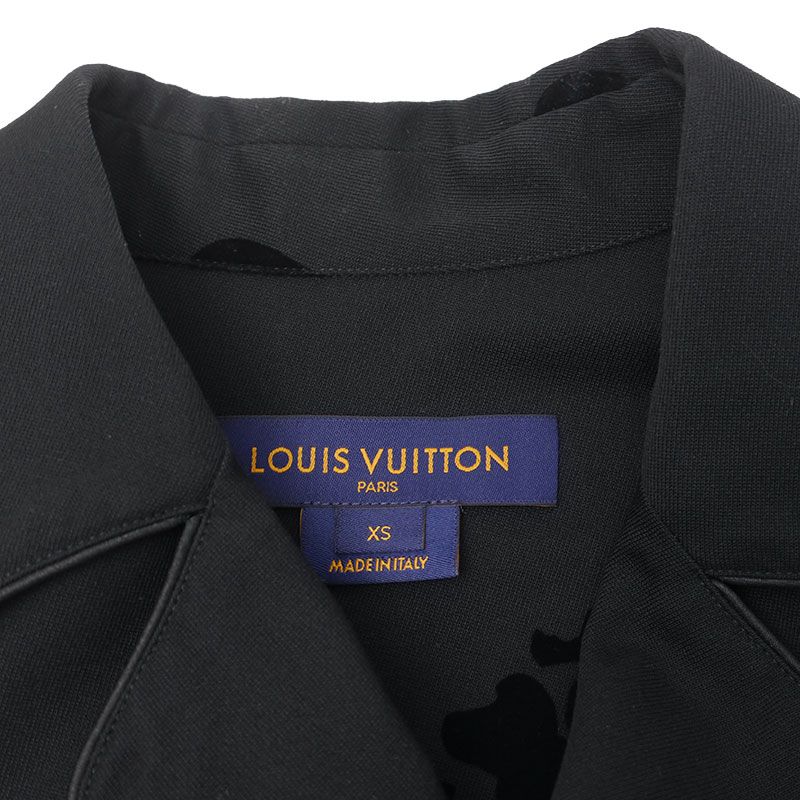 Louis Vuitton Flower Flocked Pajama Shirt Size XS Black