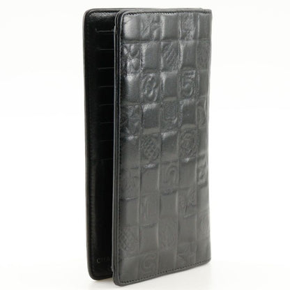 Chanel Icon Coco Mark NO5 Calf Black Ladies Long Wallet