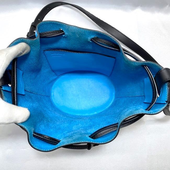 Loewe Shoulder Bag Light Blue Black Balloon