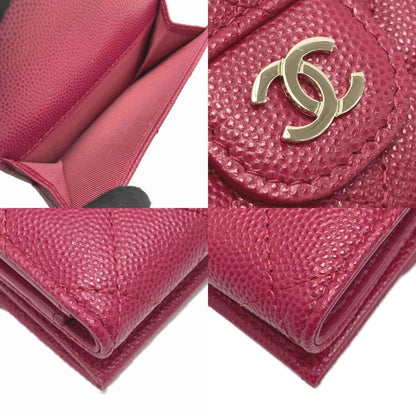 Chanel Classic Small Flap Wallet Ap0230 Rose Pink Cloth