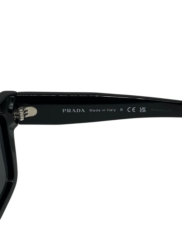 2606 Prada Symbol Sunglass Es Spr19w-F 5220 145 Black Preowned