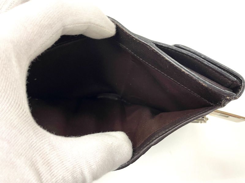 Gucci Leather Bifold Wallet 035.2778.1965 Dark Brown Made In Italy