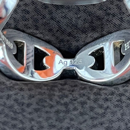 Hermes Chaine D'ancre Anchene Ring Size 12.5 Ag925 A25-2896