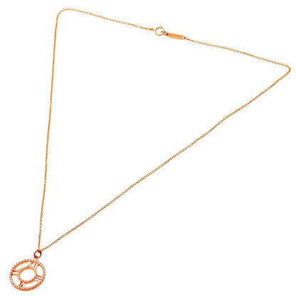 Tiffany & Co Tiffany & Co Atlas Open Circle Necklace With Diamonds 18K Pink