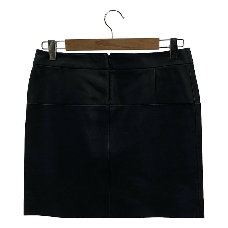 Celine - Phoebe Period Lamb Leather Skirt - 36 - Navy - Women