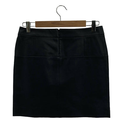 Celine - Phoebe Period Lamb Leather Skirt - 36 - Navy - Women