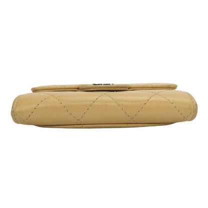 Chanel Coin Case Timeless Classic Lambskin Beige Silver Hardware 10 Hardware