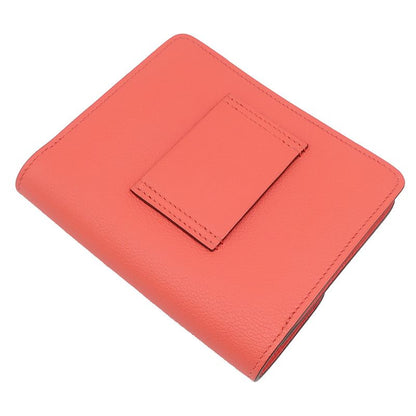 Hermes Bifold Wallet Lauris Luli Slim Verso Evercolor Rose Texas and Sienne