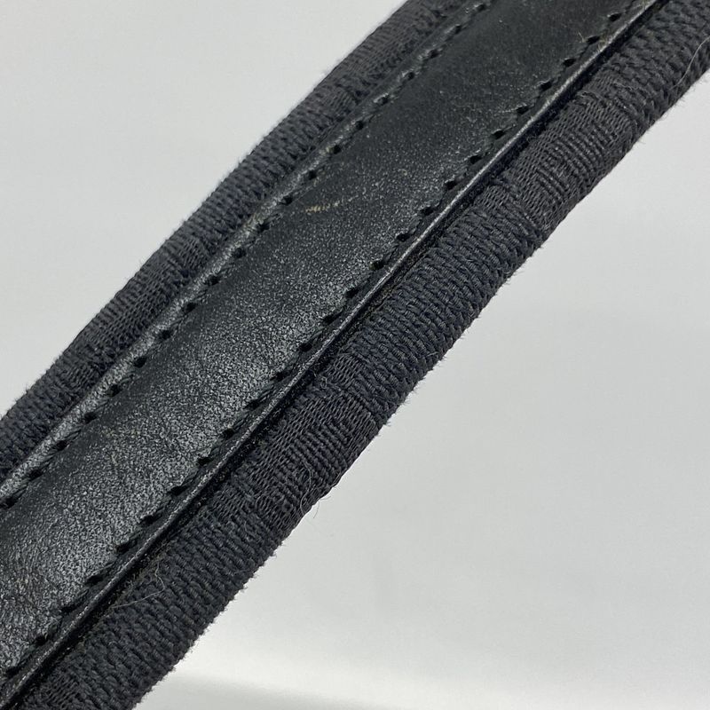 Gucci Shoulder Bag GG Canvas 001 3386 Canvas Black Silver Hardware Women