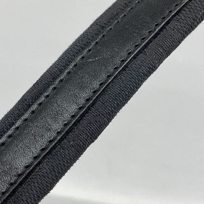 Gucci Shoulder Bag GG Canvas 001 3386 Canvas Black Silver Hardware Women