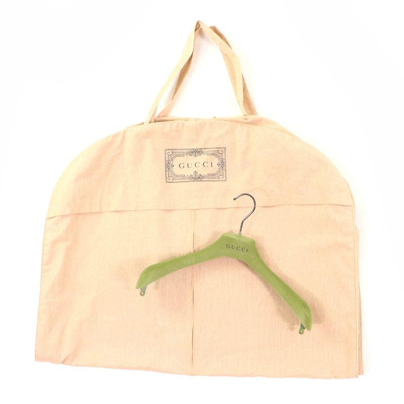 Gucci 23SS 717547 GG Cotton Canvas Down Vest Brownish 38 With Hanger And