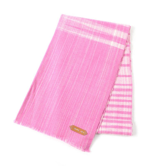 Hermes Jeu De Tissage Jeu De Tissage 100% Cashmere Leather Checked Scarf With