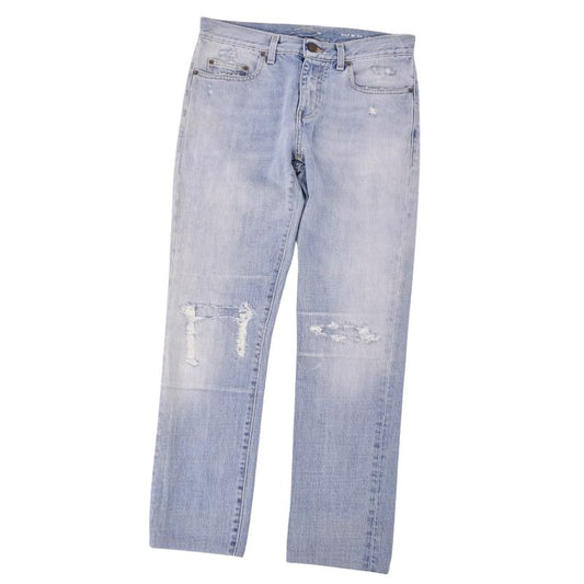 Celine Trousers Denim Pants Damaged Cotton Botto