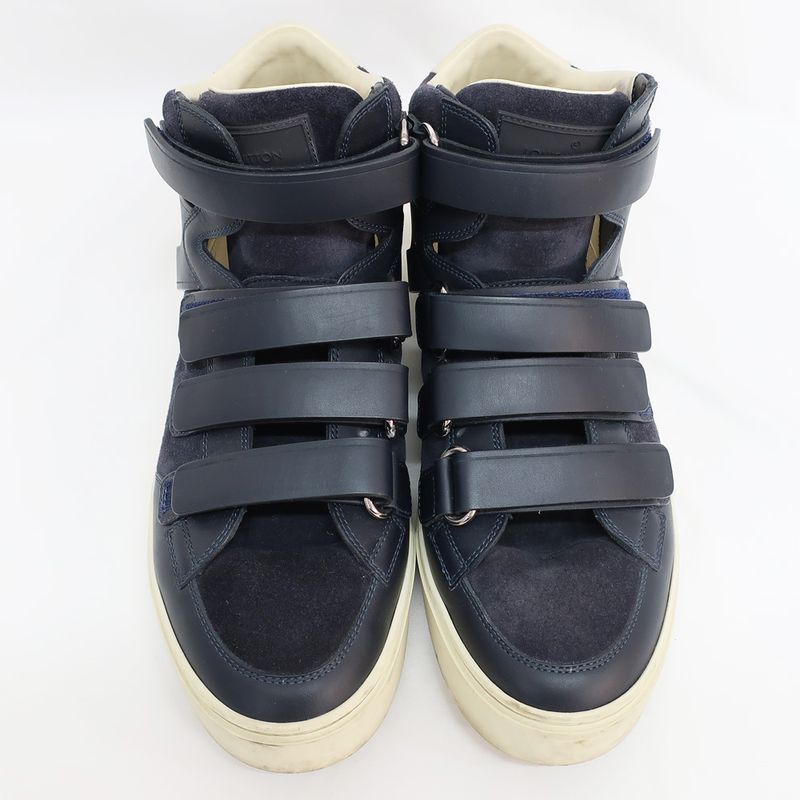Louis Vuitton High Cut Sneakers - Suede Navy - Notation Size 6.5