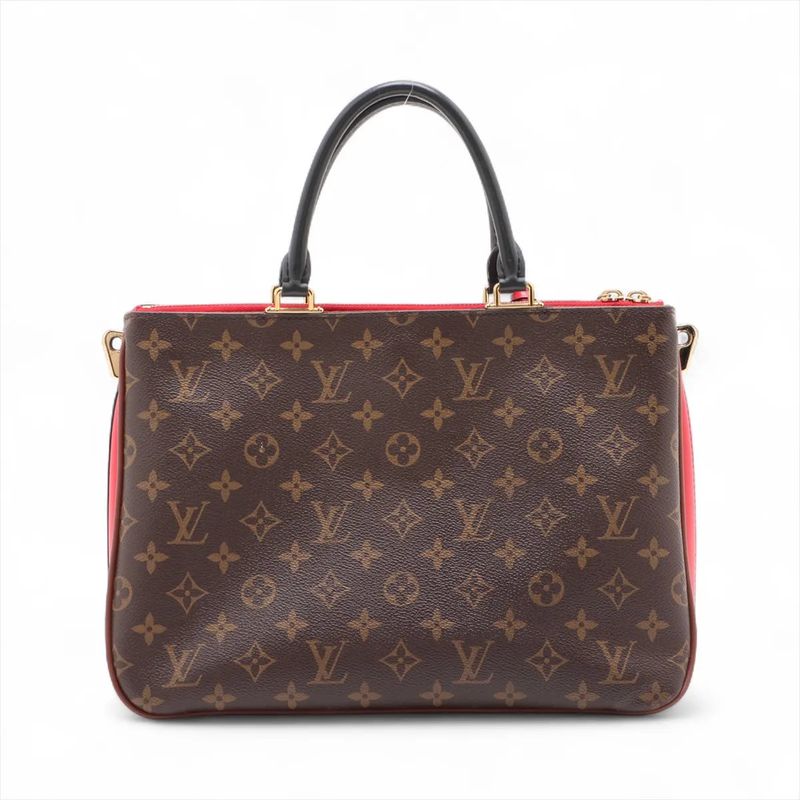 Louis Vuitton Monogram Millefeuille M44254 Leather 2WAY Tote Bag Crossbody