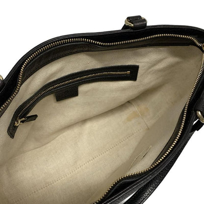 Gucci Handbag Soho 369176 Black Leather