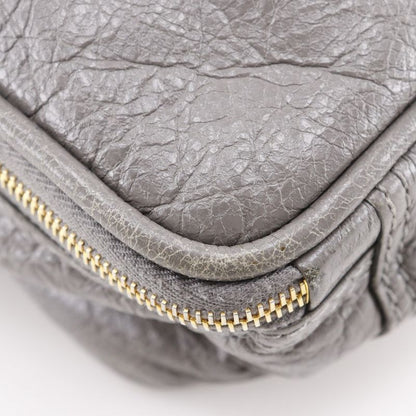 Balenciaga Blanket Square S 2WAY Shoulder 466541 Leather Gray Women's Handbag