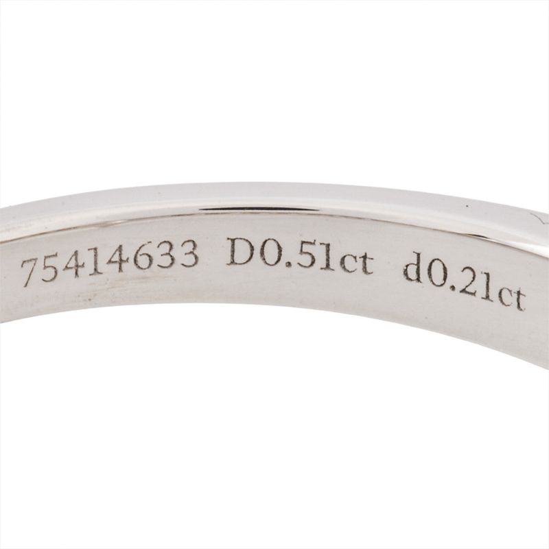 Tiffany & Co Tiffany & Co Solitaire Half Eternity Ring With Diamonds 051ct