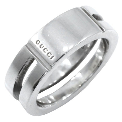 Gucci Logo Silver 925 9.5 Ladies 6.1g Ring