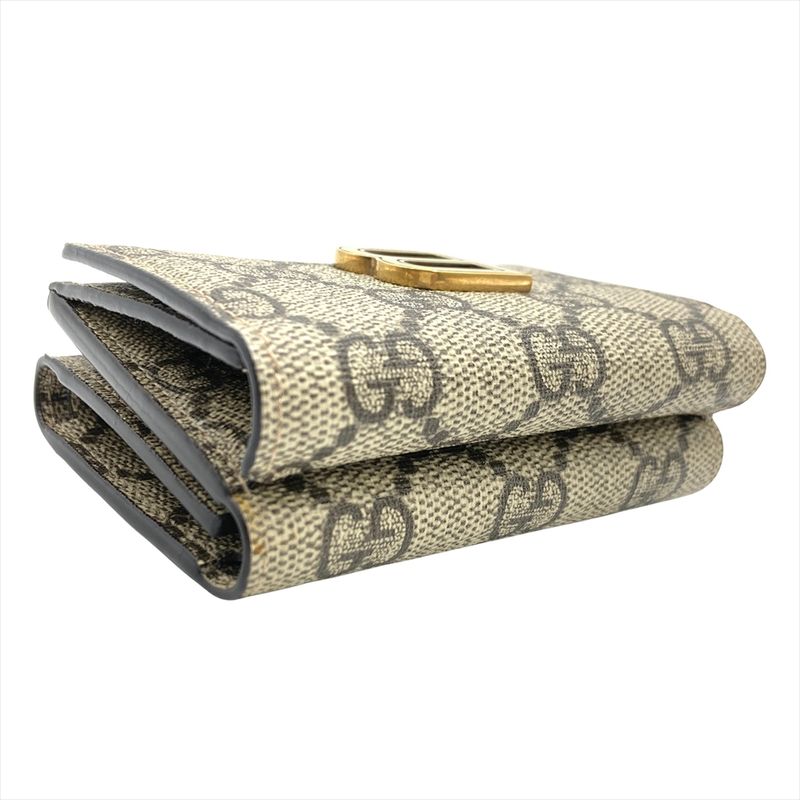 Gucci X Balenciaga Collaboration Compact Wallet Trifold Wallet GG Supreme