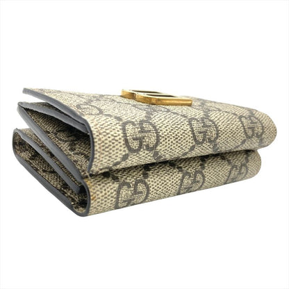 Gucci X Balenciaga Collaboration Compact Wallet Trifold Wallet GG Supreme