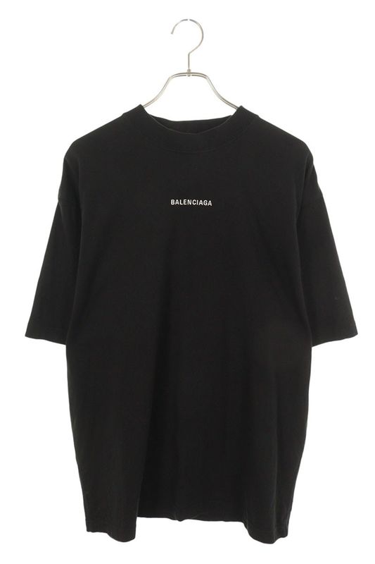 Balenciaga 764235 Tpvk1 Medium Fit Logo Embroidered T-shirt Men's S