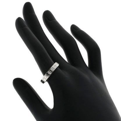 Bvlgari Bulgari Double Logo Diamond Ring And Ring 18K White Gold Ladies