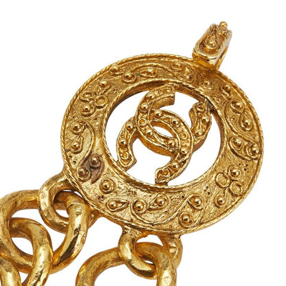 Chanel Vintage Coco Mark Chain Belt Gold Plated Ladies Chanel