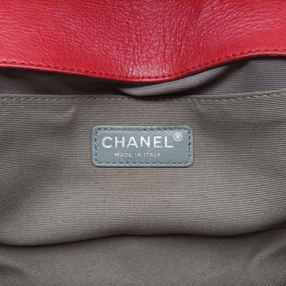 Chanel Boy Chanel Red Leather A9210518893037