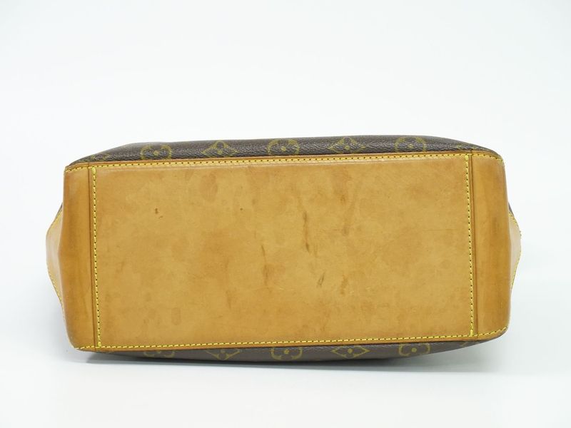 Authentic Louis Vuitton LV Cabas Piano Monogram Tote Bag Shoulder Bag Brown