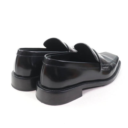 Louis Vuitton Connelly Line Logoed Square Toe Leather Coin Loafer Black