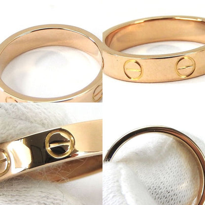 Cartier Ring Mini Love Ring Size 49 Size 9 Au750 18K PG Pink Gold Approx 3.4g
