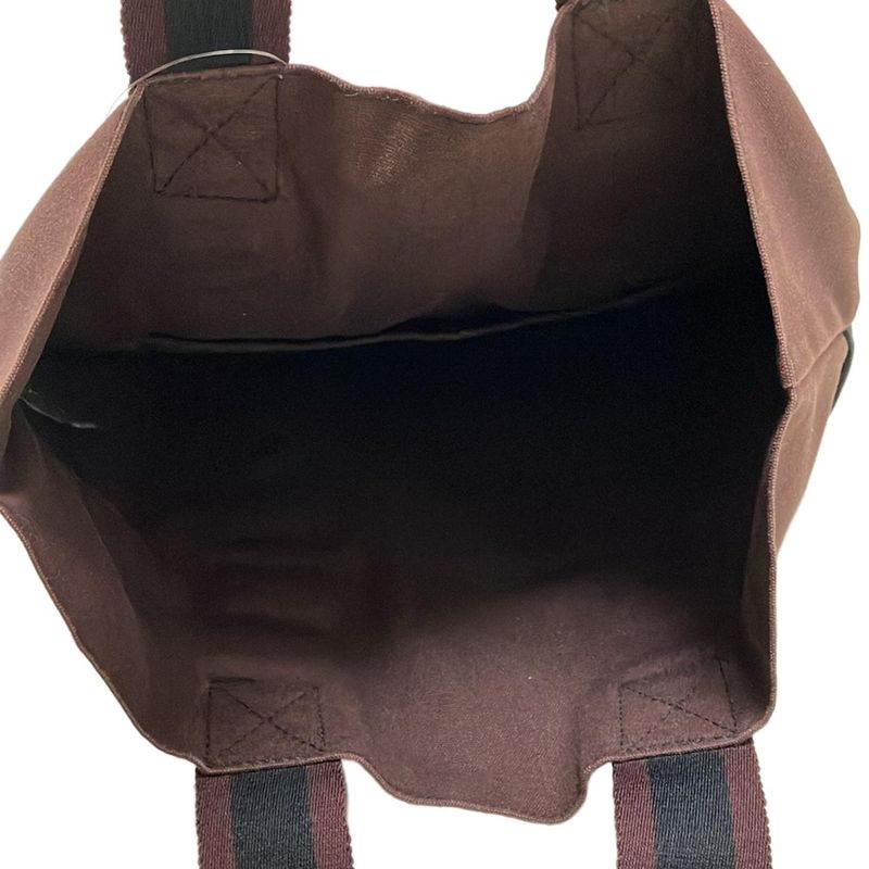 Hermes Fourre Tout Cabas Bag Black And Dark Brown