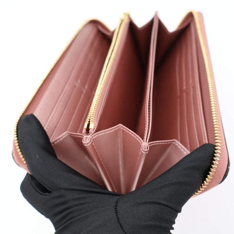 Louis Vuitton Zippy Wallet Long Wallet M91599 Vernis Rose Verre