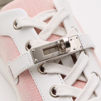 2022ssHermes Day Sneakers Size 36 Kelly Hardware Leather Canvas