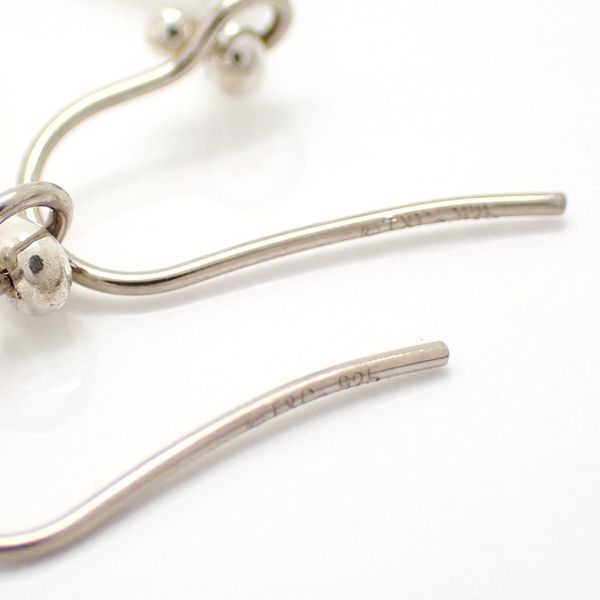 Tiffany & Co Open Tea Dos Lop Earrings 925 Silver Peretti Box Tiffany & Co T&co