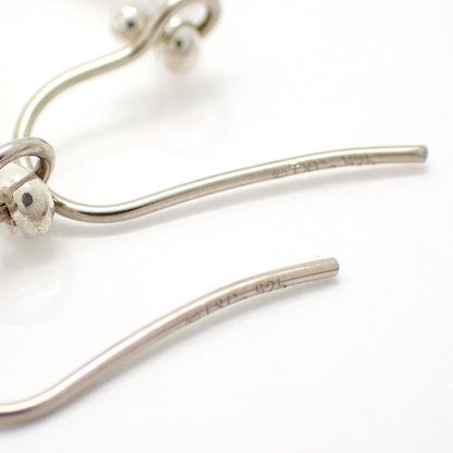 Tiffany & Co Open Tea Dos Lop Earrings 925 Silver Peretti Box Tiffany & Co T&co