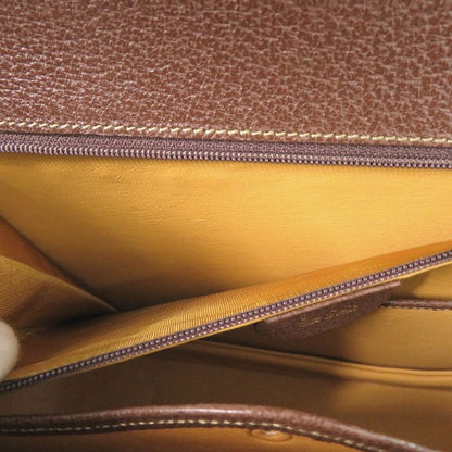 Gucci Bamboo 2WAY 000 926 0633 Leather Brown Handbag Brown 1074 Gucci