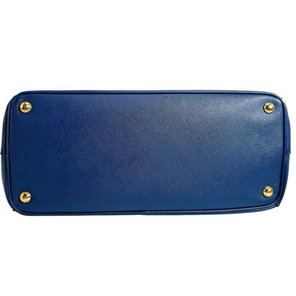 Prada 1 Ba786 Saffiano Shoulder Bag Galleria Handbag Blue